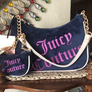 NWT Juicy Couture Regal Bluecrystal Better Together Hobo